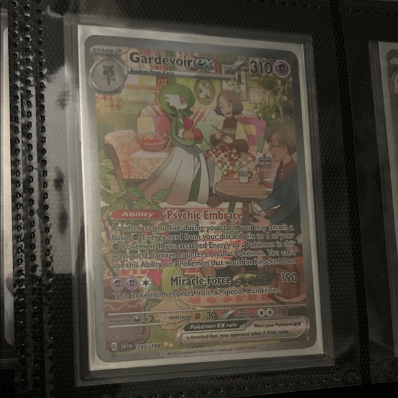 Pokemon Other - Pokemon Gardevoir EX Card with Green and Red Accents